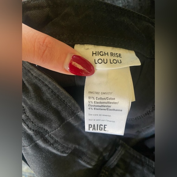NWT Paige High Rise Lou Lou Flared Jeans - Midnight Dusk - Picture 7 of 13